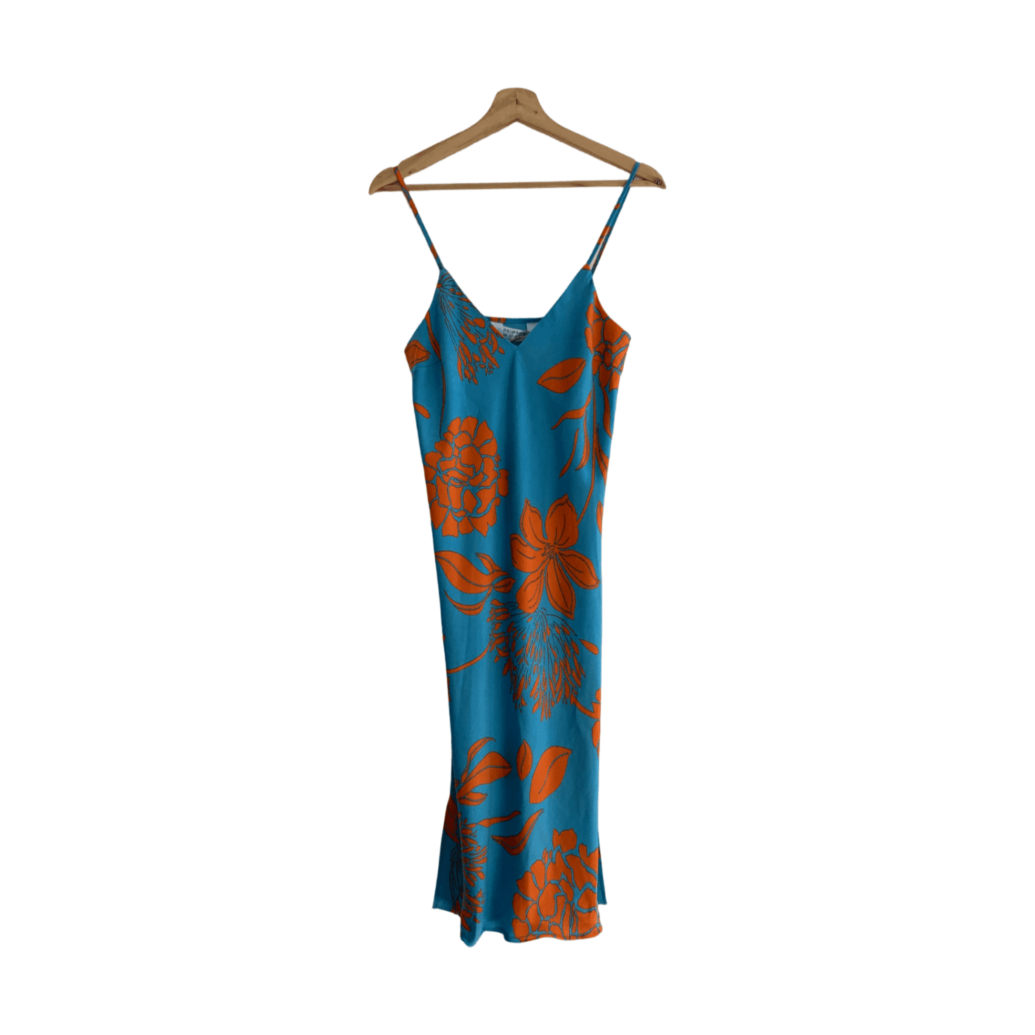 Vestido seda flores - XS