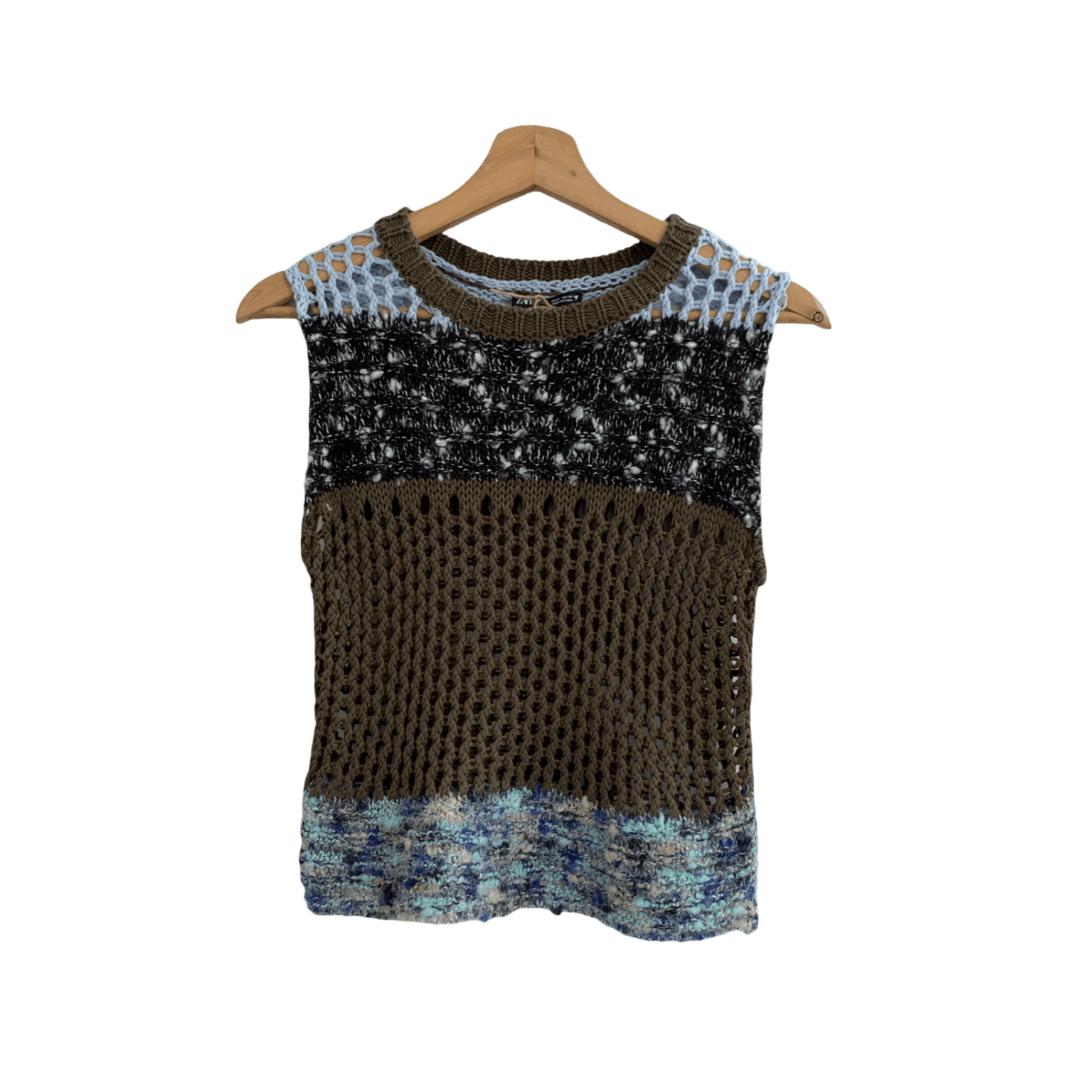 Chaleco tejido zara - S