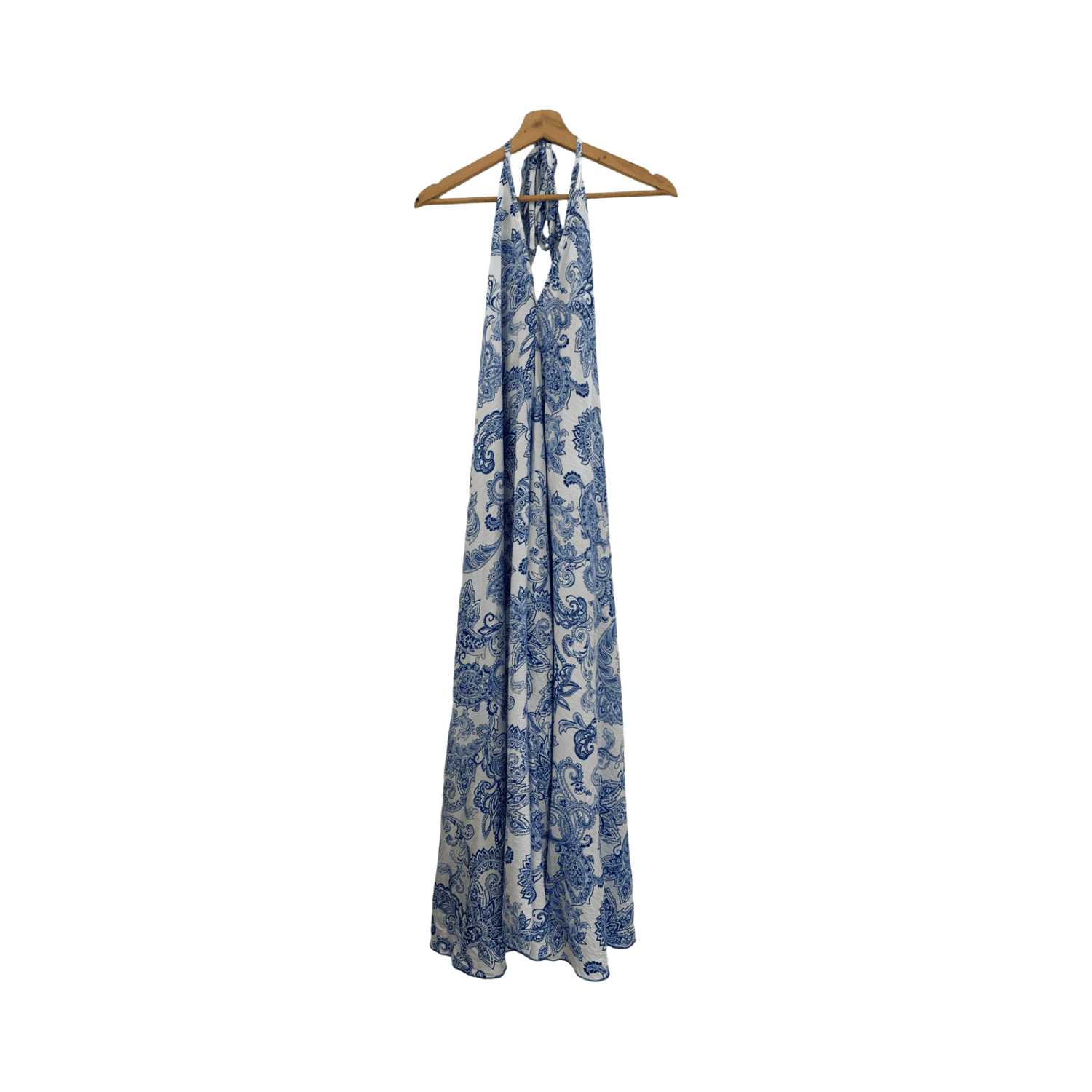 Vestido Celeste Cuello V - TU